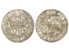 MEDIEVAL COINS: KINGDOM OF CASTILE AND LEÓN Real. ENRIQUE IV. SEGOVIA. Anv.: ¶XPS¶VINCI¶XPS¶REGNA¶XPS. HEN coronadas. Rev.: ¶ENRICVS¶CARVS¶DEI¶GRACIA. Castillos y leones cuartelados, debajo acueducto.
