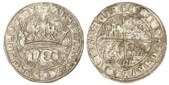 MEDIEVAL COINS: KINGDOM OF CASTILE AND LEÓN Real. ENRIQUE IV. SEGOVIA. Anv.: ¶XPS¶VINCI¶XPS¶REGNA¶XPS. HEN coronadas. Rev.: ¶ENRICVS¶CARVS¶DEI¶GRACIA. Castillos y leones cuartelados, debajo acueducto.