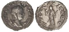 ROMAN COINS: ROMAN EMPIRE Antoniniano. Acuñada el 249-251 d.C. HERENNIA ETRUSCILLA. Rev.: PVDICITIA AVG. Pudibundez en pie a izquierda con cetro. 3,09 grs. AR. C-17. MBC-.