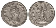 ROMAN COINS: ROMAN EMPIRE Antoniniano. Acuñada el 254 d.C. SALONINA. Rev.: IVNO REGINA. Juno en pie a izquierda. 3,82 grs. Ve. C-60. MBC+.