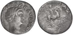 ROMAN COINS: ROMAN EMPIRE Denario. Acuñada el 69 d.C. OTÓN. Anv.: (IMP. OTHO) CAESAR AVG. TR. P. Cabeza descubierta a derecha. Rev.: (PONT.) MAX. Otón a caballo a derecha con lanza. 3,30 grs. AR. (Lig