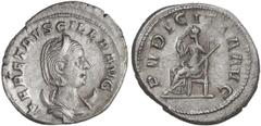 ROMAN COINS: ROMAN EMPIRE Antoniniano. Acuñada el 249-251 d.C. HERENNIA ETRUSCILLA. 3,97 grs. AR. C-24a. EBC-.
