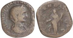 ROMAN COINS: ROMAN EMPIRE Sestercio. Acuñada el 249-251 d.C. HERENNIA ETRUSCILLA. Anv.: HERENNIA ETRUSCILLA AVG. Busto diademado a derecha. Rev.: (FE)CVNDIT(AS A)VG. S. C. Fecundidad en pie a izquierd