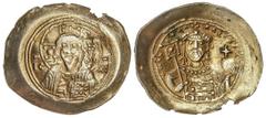 BYZANTINE COINS Byzantine Coins Histamenon Nomisma. MIGUEL VII (1071-1078 d.C.). CONSTANTINOPLA. Anv.: Busto de Cristo de frente , a los lados IC - XC. Rev.: ¶MIXACA RACIA (_). Busto barbado y coronad