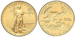 WORLD COINS: UNITED STATES WORLD COINS: UNITED STATES World Coins 25 Dólares. 1987. 17,01 grs. AU. Fecha en números romanos. Saint Gaudens. Fr-B2 ;KM-218. SC.