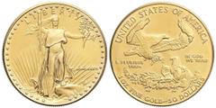 WORLD COINS: UNITED STATES WORLD COINS: UNITED STATES World Coins 50 Dólares. 1986. 34,01 grs. AU. Fecha en números romanos. Saint Gaudens. Fr-B1; KM-219. SC.