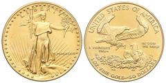 WORLD COINS: UNITED STATES WORLD COINS: UNITED STATES World Coins 50 Dólares. 1987. 34,06 grs. AU. Fecha en números romanos. Saint Gaudens. Fr-B1; KM-219. SC.