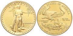 WORLD COINS: UNITED STATES WORLD COINS: UNITED STATES World Coins 50 Dólares. 1987. 34,04 grs. AU. Fecha en números romanos. Saint Gaudens. Fr-B1; KM-219. SC.