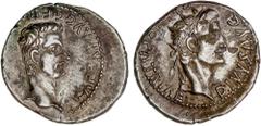 ROMAN COINS: ROMAN EMPIRE Roman Empire Denario. Acuñada el 37 d.C. CALÍGULA y AUGUSTO. LUGDUNUM (Lyon). Anv.: C. CAESAR AVG. GERM. (P. M. TR. POT. COS). Cabeza desnuda de Calígula a derecha. Rev.: DIV