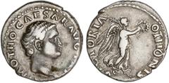 ROMAN COINS: ROMAN EMPIRE Roman Empire Denario. Acuñada el 69 d.C. OTÓN. Anv.: IMP. M. OTHO CAESAR AVG. TR. P. Cabeza descubierta de Otón a derecha. Rev.: VICTORIA OTHONIS. Victoria volando a derecha 