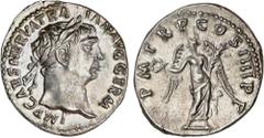 ROMAN COINS: ROMAN EMPIRE Roman Empire Denario. Acuñada el 98-111 d.C. TRAJANO. Anv.: IMP. CAES. NERVA TRAIAN. AVG. GERM. Cabeza laureada a derecha. Rev.: P.M. TR. P. COS. IIII. P. P. Victoria en pie 