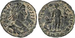 ROMAN COINS: ROMAN EMPIRE ROMAN COINS: ROMAN EMPIRE Roman Coins Maiorina reducida 22 mm. Acuñada el 378-383 d.C. GRACIANO. ROMA. Anv.: D.N. GRATIANVS P.F. AVG. Busto a derecha. Rev.: REPARATIO REI. PV