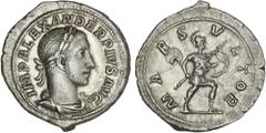 ROMAN COINS: ROMAN EMPIRE ROMAN COINS: ROMAN EMPIRE Roman Empire Denario. Acuñada el 231-235 d.C. ALEJANDRO SEVERO. Anv.: IMP. ALEXANDER PIVS AVG. Busto laureado a derecha. Rev.: MARS VLTOR. Marte en 