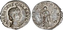 ROMAN COINS: ROMAN EMPIRE ROMAN COINS: ROMAN EMPIRE Roman Coins Antoniniano. Acuñada el 249-251 d.C. HERENNIA ETRUSCILLA. Rev.: PVDICITIA AVG. Pudibundez en pie a izquierda con cetro y velo. 3,3 grs. 
