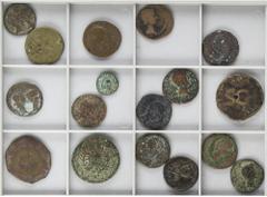ROMAN COINS: ROMAN EMPIRE ROMAN COINS: ROMAN EMPIRE Roman Coins Lote 17 monedas Cuadrante, As, Dupondio y Sestercio. AUGUSTO. AE. Incluye algunas piezas como el Sestercio de Augusto RIC-329, o el Dupo