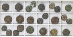 ROMAN COINS: ROMAN EMPIRE ROMAN COINS: ROMAN EMPIRE Roman Coins Lote 24 monedas As, Dupondio, Sestercio. Acuñadas el 177-192 d.C. CÓMODO. AE. A EXAMINAR. RC a MBC-.