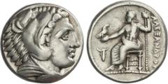 GREEK COINS Ancient Greece Tetradracma. 336-323 a.C. ALEJANDRO MAGNO. AMPHIPOLIS. MACEDONIA. Anv.: Cabeza de Hércules con piel de león a derecha. Rev.: Zeus entronizado a izquierda, detrás leyenda, de