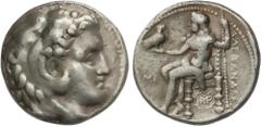 GREEK COINS Ancient Greece Tetradracma. 336-323 a.C. ALEJANDRO MAGNO. BABILONIA. Anv.: Cabeza de Hércules con piel de león a derecha. Rev.: Zeus entronizado a izquierda, detrás (y debajo) leyenda, del