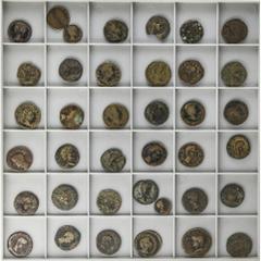 CELTIBERIAN COINS Celtiberian Coins Lote 38 cobres Semis a Dupondio. AE. Todo cobres ibéricos de época roma; época de Augusto, Tiberio o Calígula. Diferentes cecas; Acci, Bilbilis, Celsa, Colonia Patr