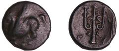 GREEK COINS Corinthe - Petit bronze au Pégase (350-300 av. J.-C.) A/ Pégase marchant à gauche. R/ Trident. TB+ GC..2647 Ae ; 1.58 gr ; 12 mm Vente Vinchon 20/12/2006 N°24.