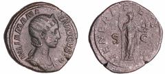 ROMAN COINS Julia Mamée - Sesterce (224, Rome) - Vénus A/ IVLIA MAMAEA AVGVSTA. Buste diadémé à droite. R/ VENERI FELICI // SC. Vénus debout à droite tenant un sceptre et Cupidon. TTB RSC.62-RCV.8232 