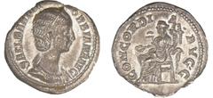 ROMAN IMPERIAL COINS Orbiane - Denier (225, Rome) - La Concorde A/ SALL BARBIA ORBIANA AVG. Buste diadèmé à droite. R/ CONCORDIA AVGG. La Concorde assise à gauche tenant une patère et une double corne