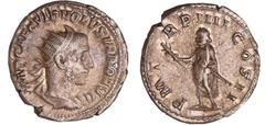 ROMAN COINS Volusien - Antoninien (253, Milan) A/ IMP CAE C VIB VOLVSIANO AVG. Buste radié et drapé à droite. R/ P M TR P IIII COS II. Volusien debout à gauche, tenant un rameau et un sceptre. TTB+ C.