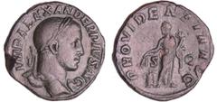 ROMAN COINS Alexandre Sévère - Sesterce (232, Rome) - La Prévoyance A/ IMP ALEXANDER PIVS AVG Buste nu et lauré à droite. R/ PROVIDENTIA AVG. La Prévoyance debout de face, regardant à gauche, tenant d