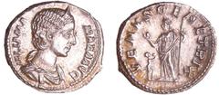 ROMAN COINS Julia Mamée - Denier (222, Rome) - Vénus A/ IVLIA MAMAEA AVG Buste nu à droite. R/ VENVS GENETRIX Vénus debout à gauche, un enfant devant elle. R SUP C.72 (3f)-RCV.8215 ($100) Ar ; 3.27 gr