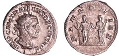 ROMAN COINS Trajan Dèce - Antoninien (250-251, Rome) - Les Pannonies A/ IMP C M Q TRAIANVS DECIVS AVG Buste radié et drapé à droite. R/ PANNONIAE. Les Pannonies voilées, debout, se tournant le dos et 