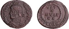 ROMAN COINS Julien II le Philosophe - Silique (360-363, Sirmium) A/ D N FL CL IVLIANVS P F AVG Buste diadémé à droite. R/ VOTIS X MVLTIS XX // BSIRM dans une couronne de laurier. TTB C.148 (3f) Ar ; 2