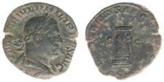 A small collection of Architecture in Roman coinage Philippus I Arabs (244-249) - AE Sestertius (Rome AD 248, 15.01 g) - IMP M IVL PHILIPPVS AVG Laureate and draped bust right / MILIARIVM SAECVLVM Col
