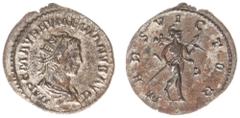 Roman Imperial Coinage Roman Imperial Coinage - Numerianus (283-284) - BI Antoninianus (Lugdunum c. AD 282-283, 3,67g) - Radiate and cuirassed bust right / Mars advancing right, holding spear and trop
