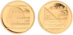 Gold coins - mail bid sale Gold coins - mail bid sale - Aruba - 50 Florin 1991 'Status Aparte' - Gold - Proof
