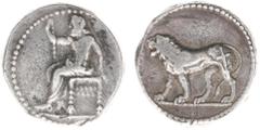 Hellenistic Monarchies Hellenistic Monarchies - The Seleukid Kingdom - Seleukos I Nikator (312-280 BC) - AR Stater (Babylon II c. 311-after 305 BC, 17.07g) - Baal enthroned left holding sceptre / Lion