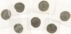 Ancient coins in lots - Roman coinage Ancient coins in lots - Roman coinage - A nice small collection of Roman AR Antoniniani: Gordianus Pius III, Philiipus I Arabs, Traianus Decius, Postumus, Treboni