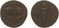 Roman Imperial Coinage - Philippus I Arabs (244-249) - Thrace / Mesembria - With Otacilia Severa - AE26 (11.74 g) - Philippus I and Otacilia face to face / MECAMBPIANΩN Fortuna standing left (Varb. 42