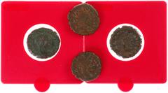 Ancient coins in lots - A lot with 4 Alexandrian Tetradrachms in nice grades: Carinus, Aurelianus and 2 x Maximianus (3 pieces with descriptions)