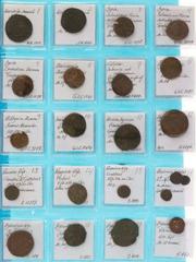 Ancient coins in lots - Interesting lot with 43 ancient bronze coins, avg. F/VF, with detailed description of every piece - a small journey through history from Armenia to the Byzantine, Roman, Greek 