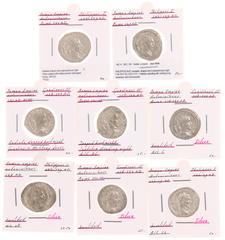 Ancient coins in lots Ancient coins in lots - A small collection of Roman silver Antoniniani: 4 x Gordianus III and 4 x Philippus I Arabs - totally 8 coins in avg. VF