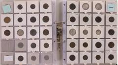 World Coins (books and albums) Munten buitenland in albums - Arabische rijken - Album containing issues of various Islamaic dynasties, viz.: Umayyad (AR dirhams, 9; AE fals, 7); Abbasid (AR dirhams, 2