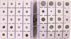 World Coins (books and albums) Munten buitenland in albums - Azië - Album with large mixed collection (most silver) of various Central Asian, South- and Southeast Asian coins, incl. Samanids, Ghorids,