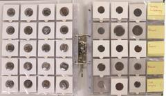 World Coins (books and albums) Munten buitenland in albums - India - India, AR Punchmarked coins (ca. 15), AE Yaudheya, billon Gadhaiya Paisa, AE Dubs of Hyderabad, various Princeley States incl. 1 AV