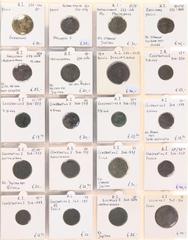 Ancient coins in lots Ancient coins in lots - A collection of 42 ancient coins: 41 Roman bronzes, many 4th century Folles (many Constantius I and II but also some Valens), a few Antoniniani (including