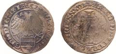 Spanish Netherlands and Dutch Provincial coinage Groningen - Groningen Stad - Vlieger of Stuiver 1486 (Romeins jaartal MCCCCLXXXVI) (vdCh. 13.77 / Lev III-157) - VZ Dubbele adelaar met rond dwarsbalks