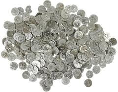 Ancient coins in lots Ancient India - Indo-Scythians - A large and interesting lot with AR/billon drachms: Azilises, c.57-35 BC, King mounted with spear / city deity, (Senior type 56 ); Azes (I&II), c