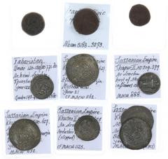 Ancient coins in lots Miscellaneous - Sasanian Empire - Lot with: Shapur II, AD309-379, AR drachm (MAC.888); Khusro II, AD590-627, AR drachm, MY (Myshan), Yr.31; same, AR drachm, DA (Darabgard), Yr 37