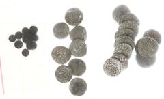 India - India, Sultans of Dehli, Ghiyath al-Din Balban (AH664-686) bilingual billon dogani (8) (G/G D165; Tye 409); Ala al-Din Muhammad (AH695-715) bilingual billon dogani (12) (G/G D233; Tye 419); ad