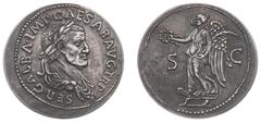 Ancient coinage / Miscellaneous A fantasy 'coin' based on coinage of the Roman emperor Galba: SER GALBA IMP CAESAR AVG TRP Laureate head / Victory advancing left with wreath and palm branch (SC in fie