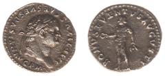 Roman Imperial Coinage Titus (69-81) - AR Denarius (Rome AD 79-80, 2.88 g) - IMP TITVS CAES VESPSIAN AVG P M Laureate head right / BONVS EVENTVS AVGVSTI Bonus Eventus standing left, holding patera and